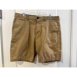 Original Penguin Mens Corduroy Shorts Tan Khaki Size 34 Flat Front Casual Prep